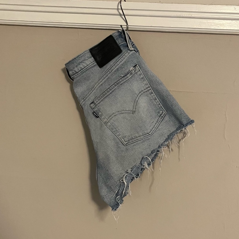 501 black tag shorts